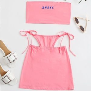 Tube top and skirt to match